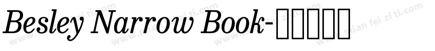 Besley Narrow Book字体转换